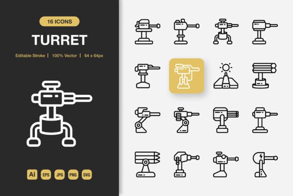 A Designer's Review of the Turret Outline Icons for Real Client Work