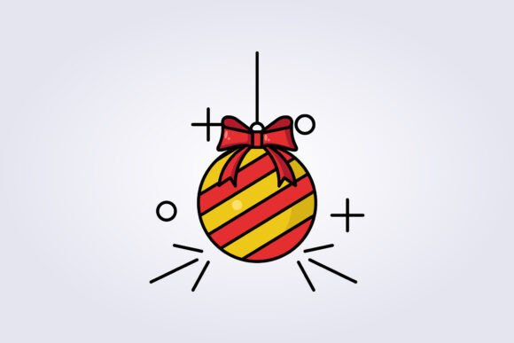 A Designer's Take on a Christmas Ball Embroidery Icon