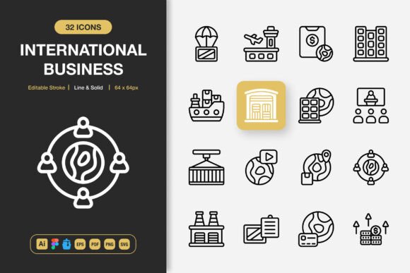 A Review of International Business Icons for Publishing