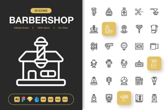 Barbershop Icon: A Graphic Designer's Review of Minimalist Branding Icons