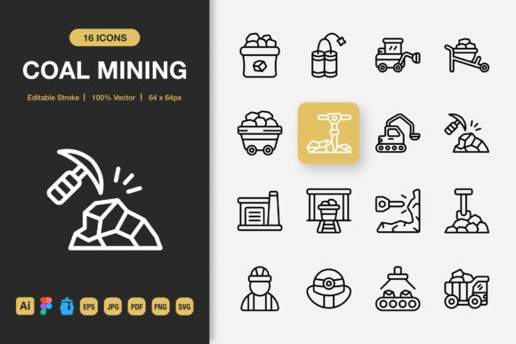 Coal Mining Icons: A Graphic Designer’s Review for Brand Campaigns