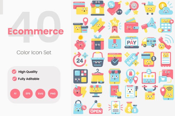 Ecommerce Flat Icons: A Modern Graphics Solution
