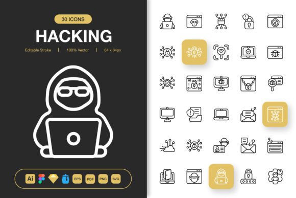 Hacking Icons: A Minimalist Graphics Set for Modern Design