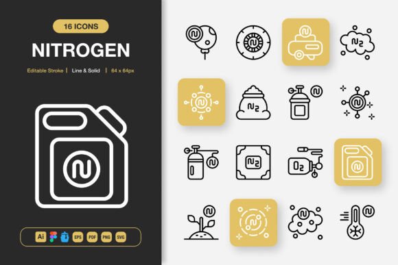 Nitrogen Icons: Elevate Your Brand with Minimalist Graphics