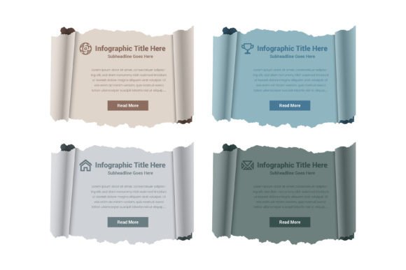 Roll Torn Paper Infographic: A Modern Graphics Asset