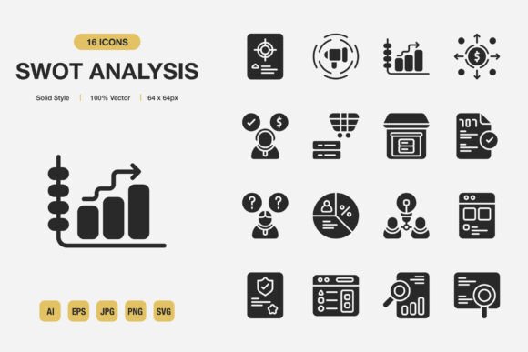 Swot Analysis Solid Icons: A Brand Designer’s Packaging Review