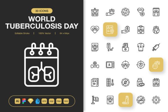 World Tuberculosis Day Graphics for Your Crafting Icons